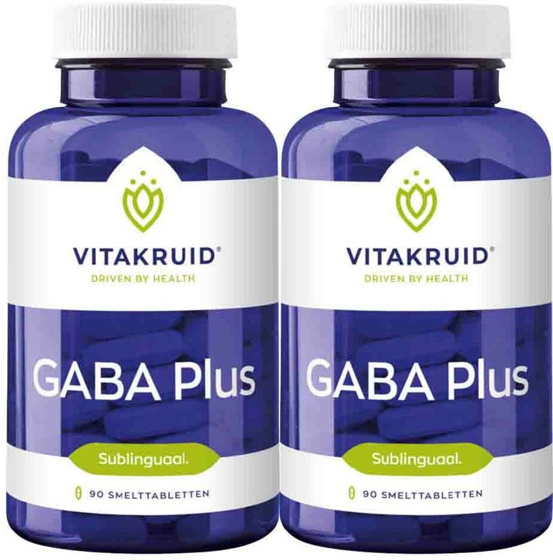 Vitakruid - GABA Plus - Smelttabletten - 90 Stuks