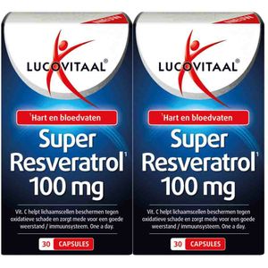 Lucovitaal - Super Resveratrol - 100 mg - 30 Capsules - Met Vitamine C