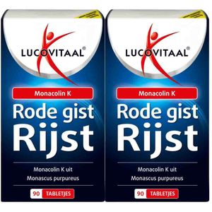 Lucovitaal - Rode Gist Rijst - 90 Tabletten - Met 2,99 mg Monacolin K
