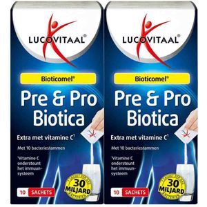 Lucovitaal - Pre & Probiotica - 10 Sachets - 30 Miljard Bacteriën - Vegan