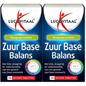 Lucovitaal - Zuur Base - Tabletten - 50 Stuks - Met Zink