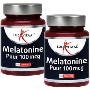 Lucovitaal - Melatonine Puur - 100mcg - Duo Pack - 2x500 Tabletten