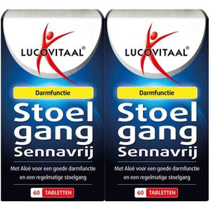 Lucovitaal - Stoelgang Sennavrij - 60 Tabletten - 10-componentenformule voor Darmen