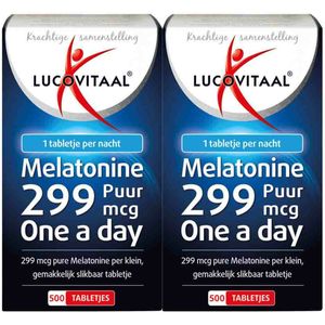 Lucovitaal - Melatonine Puur - 500 Tabletten - 0.299 mg