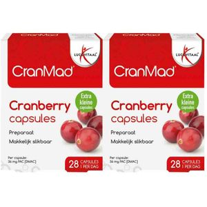 Lucovitaal - CranMad - Cranberry Capsules - 28 Stuks - Bevat Proanthocyanidinen