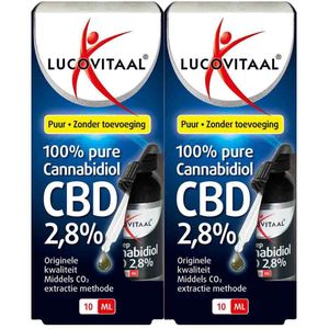 Lucovitaal - Cannabidol CBD 2,8% - Olie - 10 ml