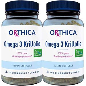 Orthica - Omega-3 Krillolie - 60 Softgels - 500 mg - Duurzame Vangst