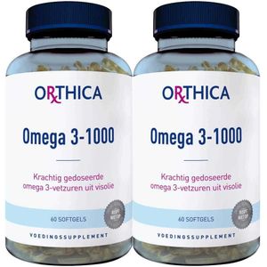 Orthica - Omega 3-1000 - Vetzuren - 60 Capsules - Met Antioxidant Vitamine E