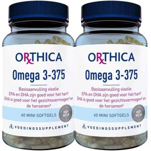Orthica - Omega 3-375 - Softgels - 60 stuks - Visolie