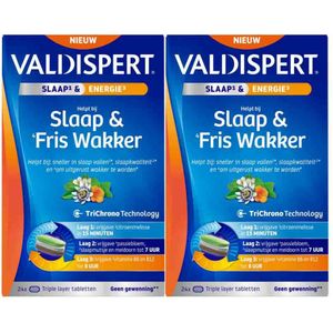Valdispert - Slaap & Fris Wakker - 24 Tabletten - Triple Layer Tablet