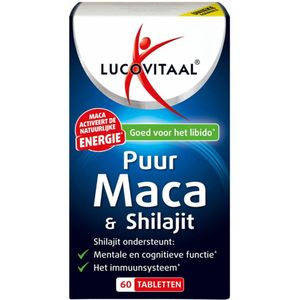 Lucovitaal - Maca & Shilajit Puur - 60 Tabletten