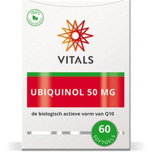 Vitals - Ubiquinol 50mg - 60 Softgels - Biologisch Actieve Vorm van Q10