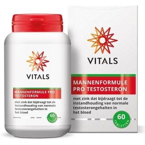 Vitals - Mannenformule Pro Testosteron - 60 Tabletten - Zink