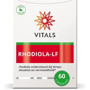 Vitals - Rhodiola LF - Voedingssupplement - 60 Capsules - Met 5% Rosavinen en 1,8% Salidroside