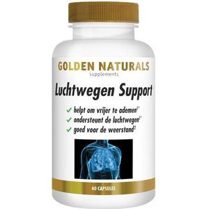 Golden Naturals - Luchtwegen Support - 60 Vegacapsules