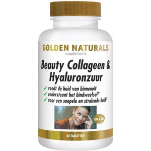 Golden Naturals - Collageen & Hyaluronzuur - 60 Tabletten