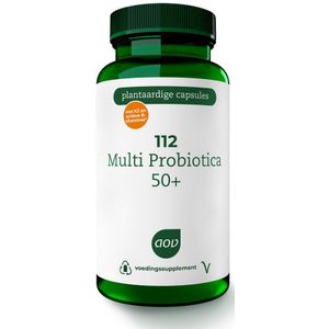 AOV 112 Multi Probiotica 50+ - 60 Vegacapsules - Multivitamine met Probiotica voor 50+