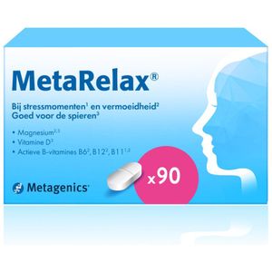 Metagenics - MetaRelax - 90 Tabletten - Magnesiumglycerofosfaat - Vitamine- en Mineralenpreparaat