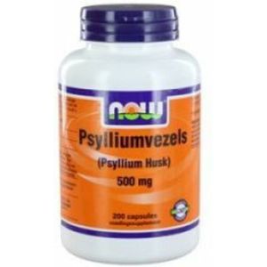 NOW - Psylliumvezels - 500 mg - 200 Capsules