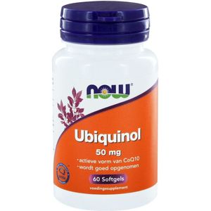 NOW - Ubiquinol 50 mg - Softgel - 60 stuks