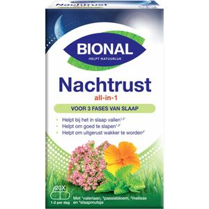 Bional - Nachtrust All-in-One - Slaapmiddelen - 20 Tabletten