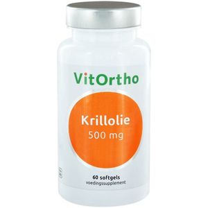 Vitortho - Krillolie 500 mg - 60 Softgels - Bron van Omega-3 Vetzuren