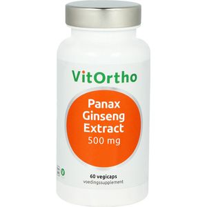 Vitortho - Panax Ginseng Extract - 500 mg - 60 Vegacapsules