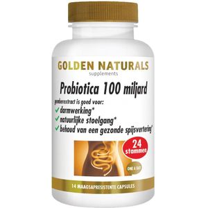 Golden Naturals - Probiotica 100 Miljard - 14 Vegacapsules