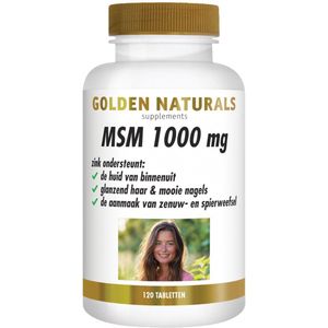 2x Golden Naturals MSM 1000 mg 120 capsules