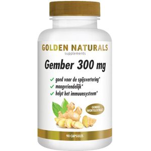 Golden Naturals - Gember 300 mg - 90 Capsules
