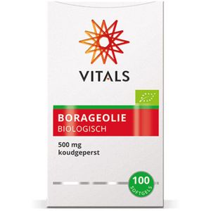 Vitals - Borageolie - Biologisch - 100 Softgels