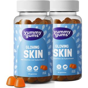 Yummygums - Glowing Skin - Gummies - 60 stuks - Suikervrij - Perziksmaak