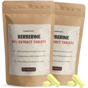 Cupplement - Berberine Extract - 60 Tabletten - 400 mg per Capsule - Natuurlijk