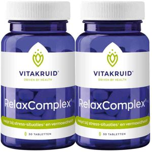 Vitakruid - Relaxcomplex - 30 Tabletten - Magnesiumtauraat - Vitamine D3