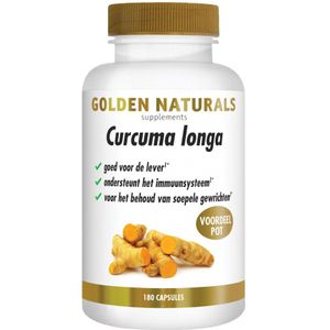 Golden Naturals - Curcuma Longa - 180 Vegacapsules