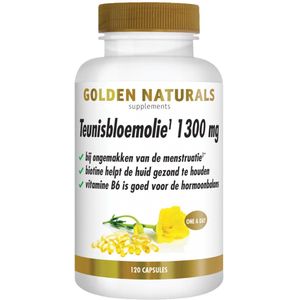 Golden Naturals - Teunisbloemolie - 1300mg - 120 Softgels