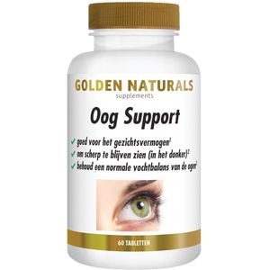 Golden Naturals - Oog Support - 60 Vegacapsules - Met Vitamine A en Zink
