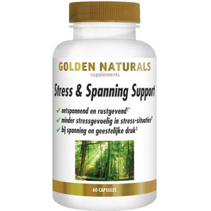 Golden Naturals - Stress & Spanning Support - 60 Vegacapsules