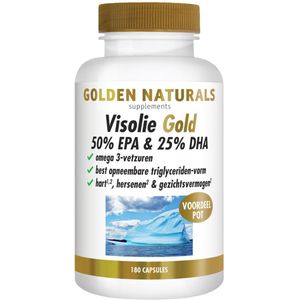 Golden Naturals - Visolie Gold - 50% EPA & 25% DHA - 180 Softgels
