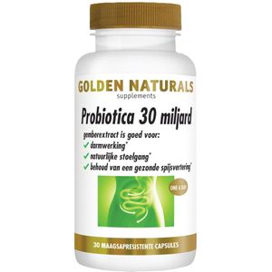 Golden Naturals - Probiotica - 30 Miljard - Maagsapresistent - 30 Vegacapsules