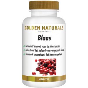 Golden Naturals - Blaas Vegan - 60 Tabletten - Rijk aan Vitamine C