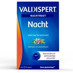 Valdispert Nacht - Tabletten - 40 Stuks - Voedingssupplement op Basis van Passiebloem- en Valeriaanextract