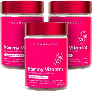 Veganboost - Hair Vitamins Mommy - Watermeloen - 60 Gummies