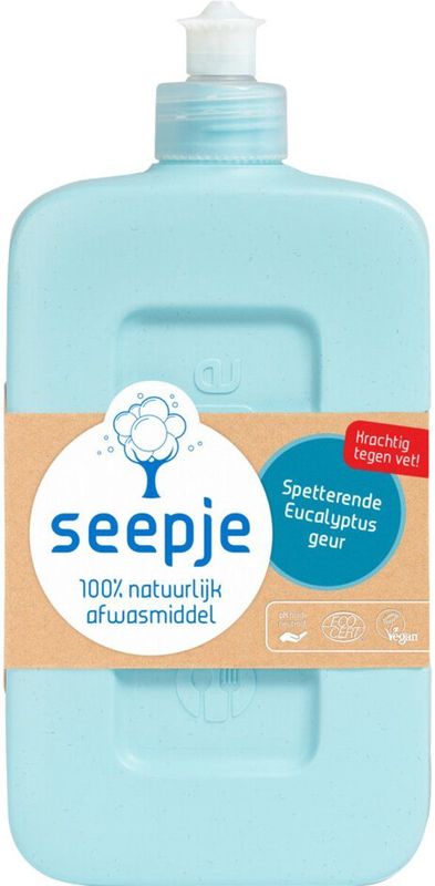 Seepje Afwasmiddel Spetterende Eucalyptus - 2 x 500 ml - Voordeelverpakking