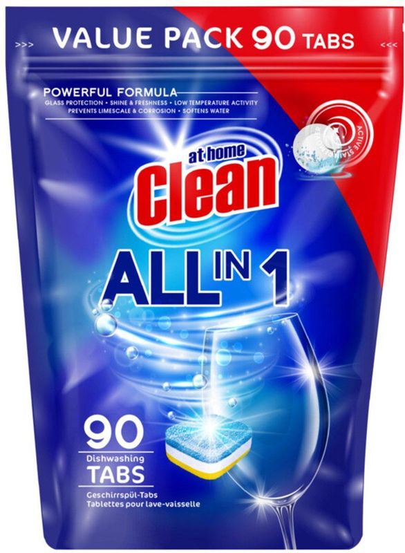 At Home Vaatwastabletten All-in-1 - 3 x 90 stuks - Voordeelverpakking