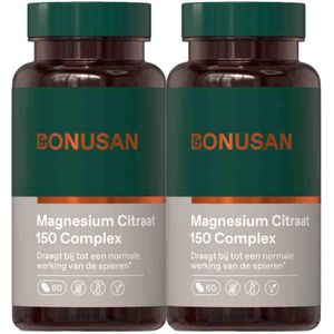 Bonusan - Magnesiumcitraat - 150 mg - 60 Tabletten - Met Vitamine B6