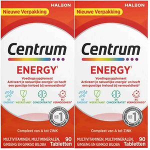 Centrum Energy - Multivitaminen - 90 Tabletten