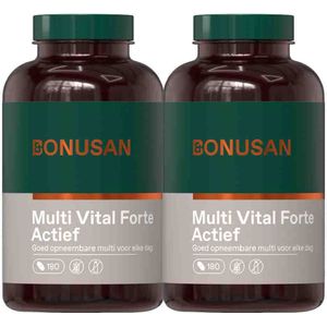 Bonusan - Multi Vital Forte Actief - Multivitaminen - 180 Tabletten