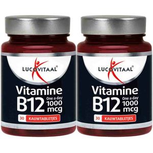 Lucovitaal - Vitamine B12 - Kauwtabletten - 1000mcg - 30 stuks