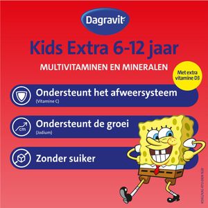 Dagravit - Multivitamine Kids Extra - Framboos - 60 Kauwtabletten